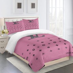 Comforter Sets Beautiful Pink Louis Vuitton Bedding Set Home Decoration Bedding Sets