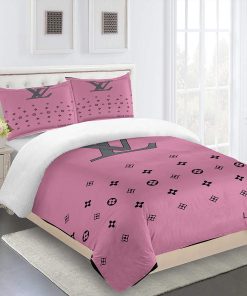 Comforter Sets Beautiful Pink Louis Vuitton Bedding Set Home Decoration Bedding Sets