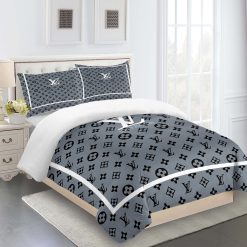 Comforter Sets Gray White Black Full Louis Vuitton Bedding Set Home Decoration Bedding Sets
