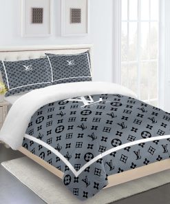 Comforter Sets Gray White Black Full Louis Vuitton Bedding Set Home Decoration Bedding Sets