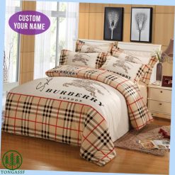 Custom Name Burberry London Bedding Sets Bed Linen Covers Blankets Duvet Sheets Bedroom Idea