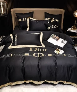 Dior Black Luxury Brand High-End Bedding Sets, For Home Best Luxury Bedding Sets