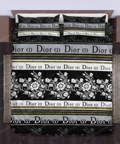 Dior Flower Bed Sheets Spread Comforter Duvet Cover Bedding Setss