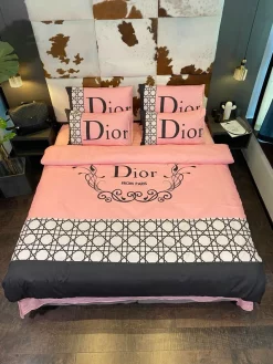 Dior Paris Bedding Sets Quilt Sets Duvet Cover Luxury Brand Bedding Decor Bedding Sets