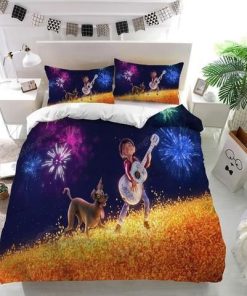 Disney Coco Playing Guitar Custom Bedding Set Duvet Cover