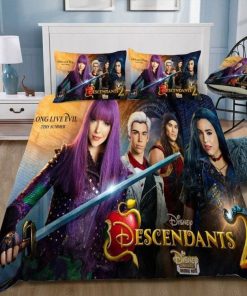 Disney Descendants 2 3d Poster Bedding Set Duvet Cover & Pillow Cases