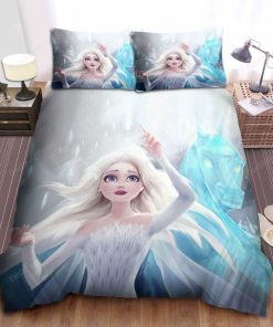 Disney Frozen Elsa & Ice Nokk Digital Art Bed Sheets Duvet Cover Bedding Sets