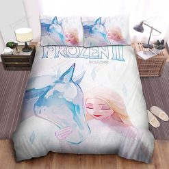 Disney Frozen Elsa And The Ice Horse Painting Bed Sheets Spread Comforter Duvet Cover Bedding Sets