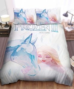 Disney Frozen Elsa And The Ice Horse Painting Bed Sheets Spread Comforter Duvet Cover Bedding Sets