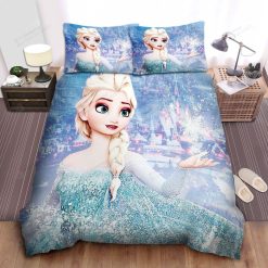 Disney Frozen Elsa Creating Snowflake With Her Power Quilt Bedding Set