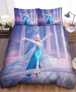 Disney Frozen Elsa In Her Own Ice Castle Bed Sheets Duvet Cover Bedding Sets