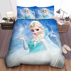 Disney Frozen Elsa Making A Snowflake With Her Magic Bed Sheets Duvet Cover Bedding Sets