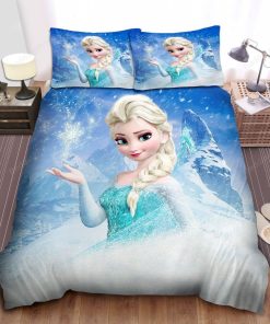 Disney Frozen Elsa Making A Snowflake With Her Magic Bed Sheets Duvet Cover Bedding Sets