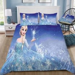Disney Frozen Elsa The Beautiful Queen #32 Duvet Cover Bedding Set