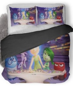 Disney Inside Out Anger Disgust Joy Fear Sadness Duvet Cover Bedding Set