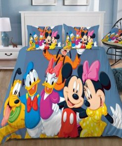 Disney Mickey Mouse And Friends Animation Bedding Set Duvet Cover & Pillow Cases