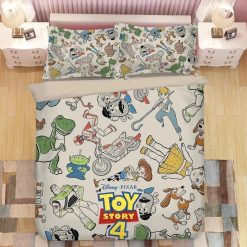 Disney Pixar Toy Story 4 Pattern Bedding Set Duvet Cover & Pillow Cases