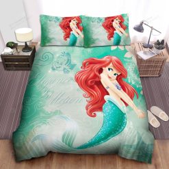 Disney Princess Ariel Elegance In Motion Bed Sheet Spread Comforter Duvet Cover Bedding Sets
