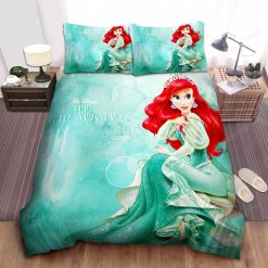 Disney Princess Ariel In Glowing Dress Bed Sheet Duvet Cover Bedding Sets