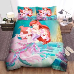 Disney Princess Ariel With A Roses Dress Bed Sheet Duvet Cover Bedding Sets