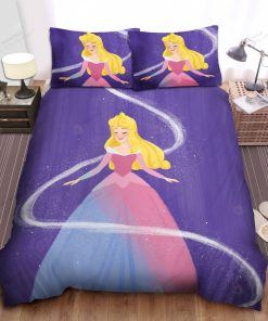 Disney Princess Aurora In Magical Changing Color Dress Bed Sheet Spread Comforter Duvet Cover Bedding Sets