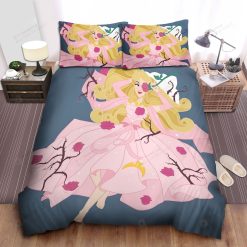 Disney Princess Aurora Surrounded By Roses Bed Sheet Spread Comforter Duvet Cover Bedding Sets