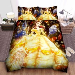 Disney Princess Belle In Magnificent Dress Bed Sheet Spread Duvet Cover Bedding Sets