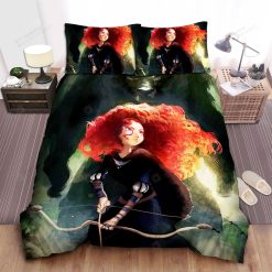 Disney Princess Brave Merida Vs The Bear Painting Bed Sheet Spread Comforter Duvet Cover Bedding Sets