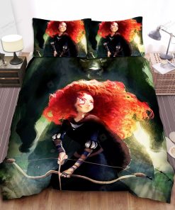 Disney Princess Brave Merida Vs The Bear Painting Bed Sheet Spread Comforter Duvet Cover Bedding Sets
