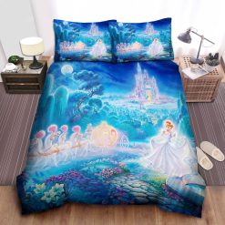 Disney Princess Cinderella And The Magical Pumpkin Coach Bed Sheet Duvet Cover Bedding Sets