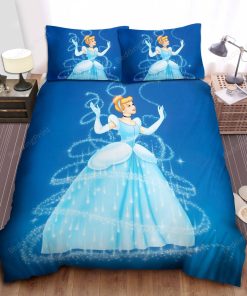 Disney Princess Cinderella In Transformation Process Bed Sheet Duvet Cover Bedding Sets