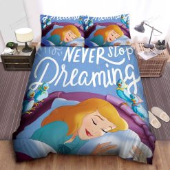 Disney Princess Cinderella Never Stop Dreaming Bed Sheet Spread Comforter Duvet Cover Bedding Sets