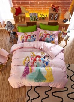Disney Princess Friendship Adventures Bedding Set For Girls Duvet Cover & Pillow Cases