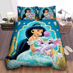 Disney Princess Jasmine And Baby Elephant Bed Sheets Duvet Cover Bedding Sets