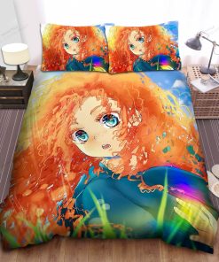 Disney Princess Little Merida In Manga Style Bed Sheet Spread Comforter Duvet Cover Bedding Sets