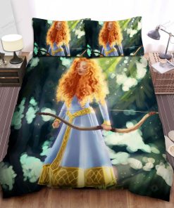 Disney Princess Merida & Her Bow In The Forest Bed Sheet Spread Comforter Duvet Cover Bedding Sets