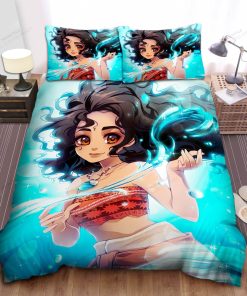 Disney Princess Moana Anime Art Bed Sheet Spread Comforter Duvet Cover Bedding Sets