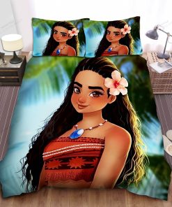 Disney Princess Moana Beauty Zoom In Bed Sheet Spread Comforter Duvet Cover Bedding Sets