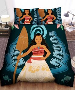 Disney Princess Moana In 2d Art Bed Sheet Spread Comforter Duvet Cover Bedding Sets
