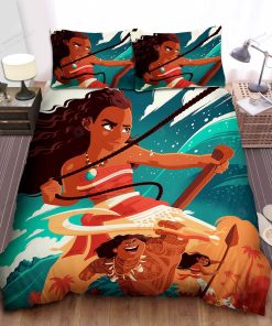 Disney Princess Moana Ocean Is Calling Bed Sheet Spread Comforter Duvet Cover Bedding Sets
