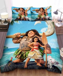 Disney Princess Moana Poster Bed Sheet Spread Comforter Duvet Cover Bedding Sets