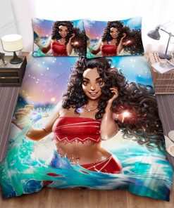 Disney Princess Moana With Magical Sparkles Bed Sheet Spread Comforter Duvet Cover Bedding Sets