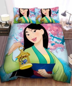 Disney Princess Mulan & Her Friend Cri-Kee Bed Sheets Duvet Cover Bedding Sets