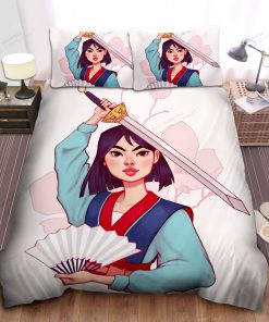 Disney Princess Mulan & Magnolia Flower Bed Sheets Spread Comforter Duvet Cover Bedding Sets