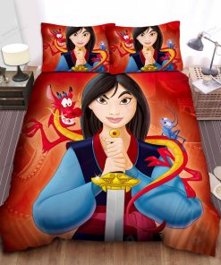 Disney Princess Mulan And Her Friends In Poster Bed Sheets Spread Comforter Duvet Cover Bedding Sets