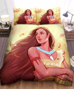 Disney Princess Pocahontas Drawing Bed Sheet Spread Comforter Duvet Cover Bedding Sets