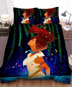Disney Princess Pocahontas In Spring Art Bed Sheet Spread Comforter Duvet Cover Bedding Sets