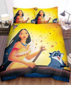 Disney Princess Pocahontas Rowing With Her Friends Bed Sheet Duvet Cover Bedding Sets