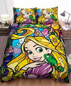 Disney Princess Rapunzel And Pascal Bed Sheet Duvet Cover Bedding Sets