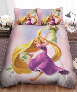 Disney Princess Rapunzel Escaping The Tower Bed Sheet Spread Comforter Duvet Cover Bedding Sets
